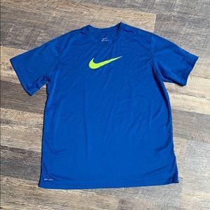 Boys Blue & Green dry fit T-shirt Size XL